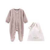 tutina c/piede ciniglia bamboo neonato